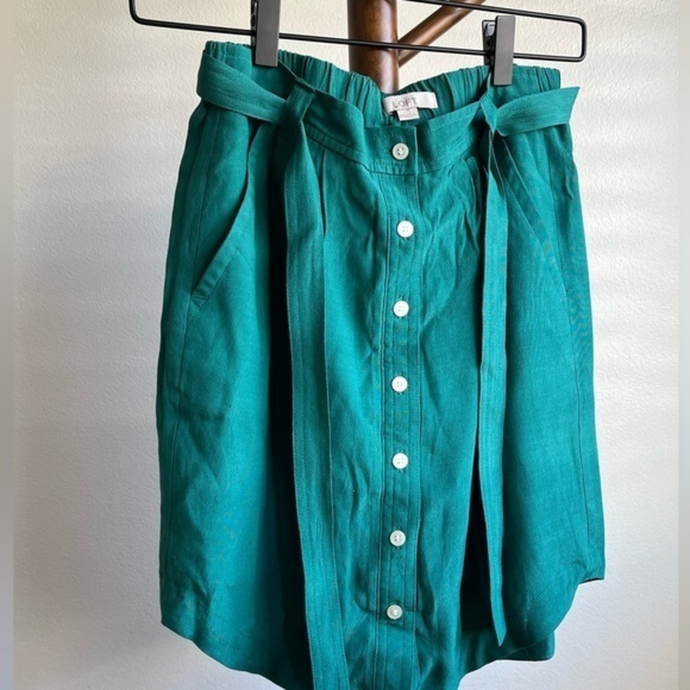 LOFT Summer Skirt (XXS) in Green